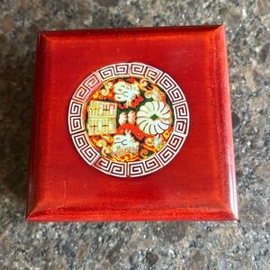 Wooden Lacquered Mother of Pearl Inlay Box